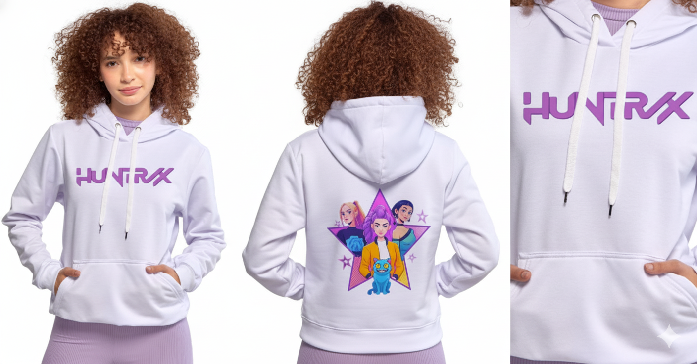 Buzo Niña Blanco Huntrix Pop