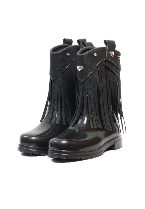 Botas Lluvia Niña Negro Hanna Gispy