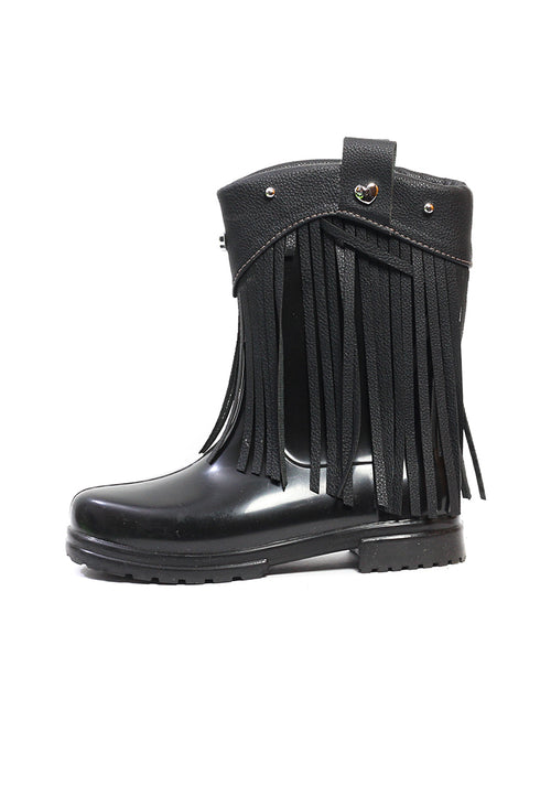 Botas Lluvia Niña Negro Hanna Gispy