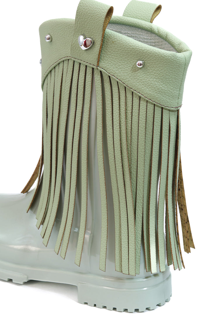 Botas Lluvia Niña Verde Hanna Gispy