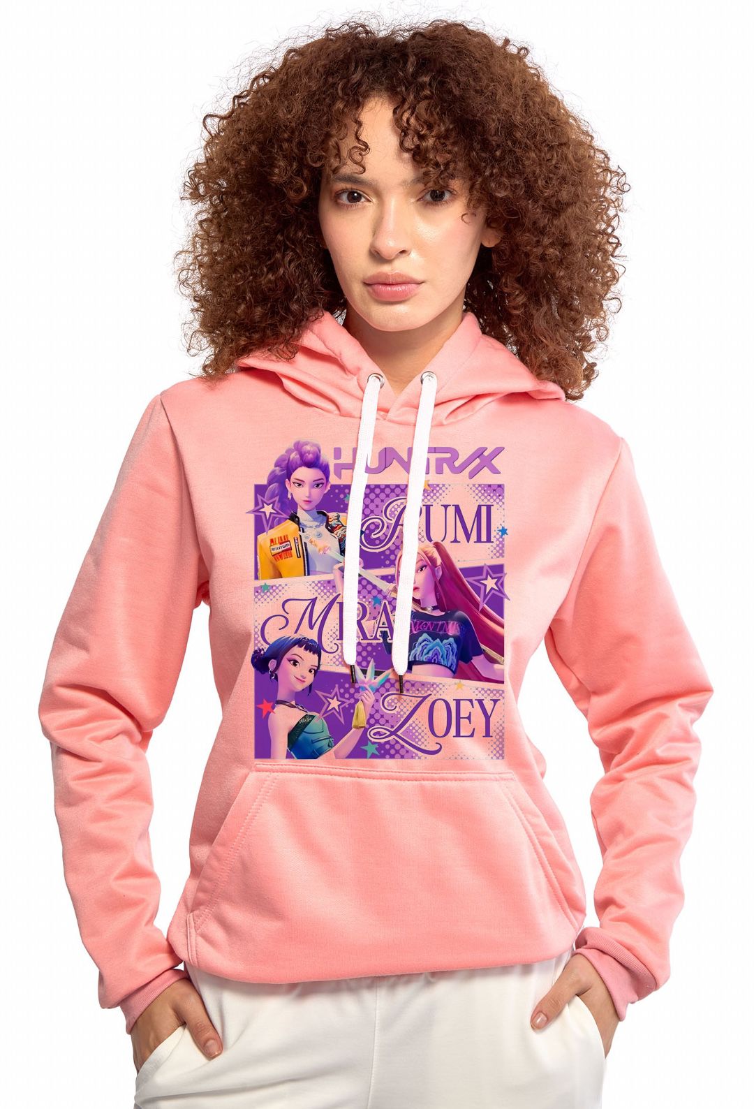 Buzo Mujer Rosa Huntrix Pop