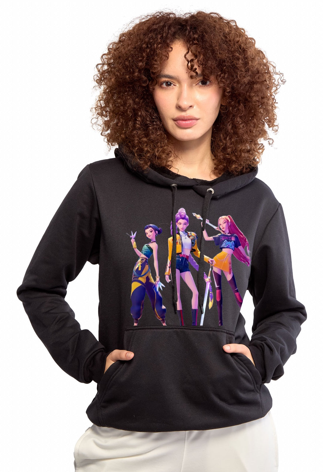 Buzo Mujer Negro Huntrix Pop